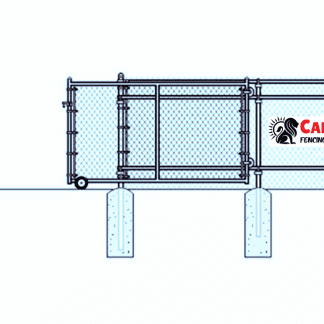 Commercial Chain Link Rolling Gates