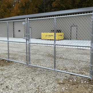 Commercial Chain Link Fence Double Gates